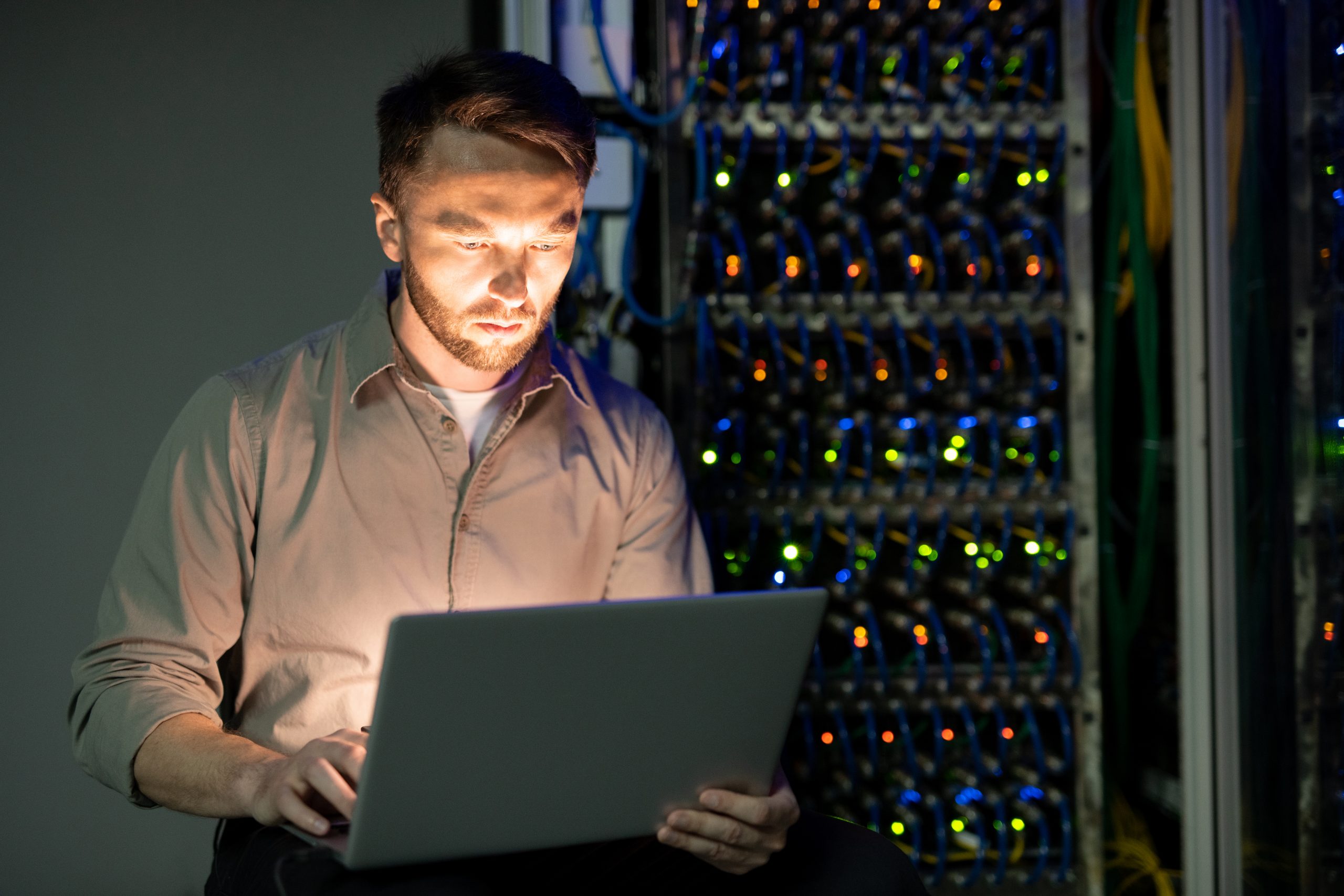 Construction Services 6 Data center design and build with organized server infrastructure