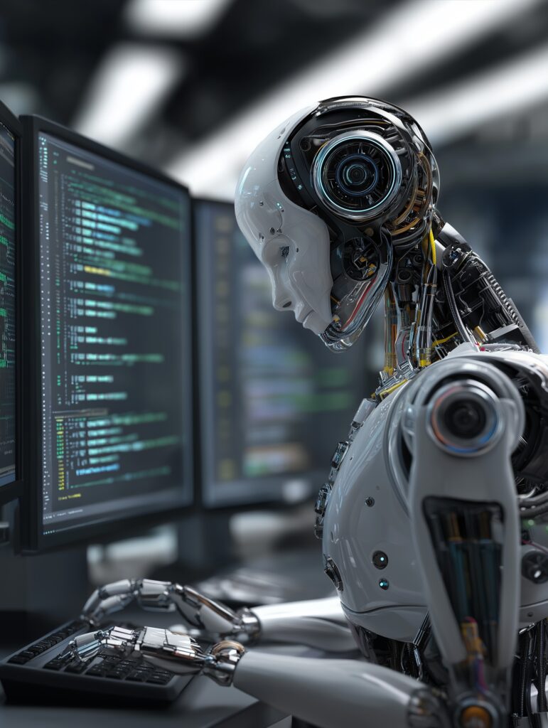 Office Robot Working