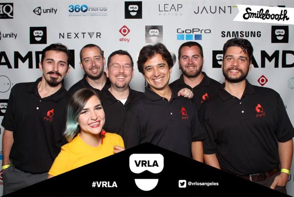 FFT team at the VRLA virtual reality expo in Los Angeles
